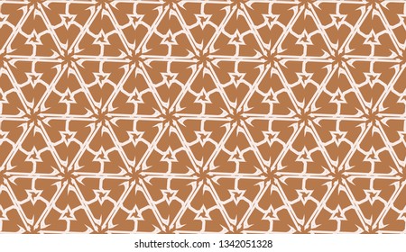 Design pattern with abstract modern ornament. Triangles style. Vector Seamless illustration