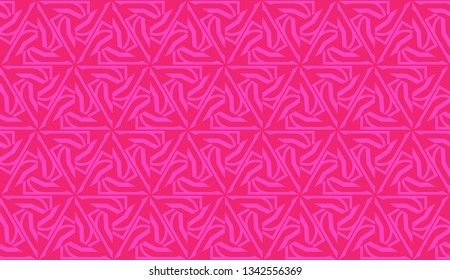 Design pattern with abstract modern ornament. Triangles style. Vector Seamless illustration