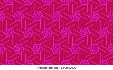 Design pattern with abstract modern ornament. Triangles style. Vector Seamless illustration