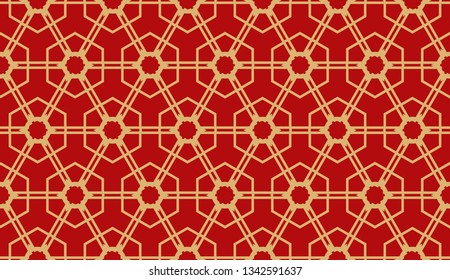Design pattern with abstract modern ornament. Triangles style. Vector Seamless illustration