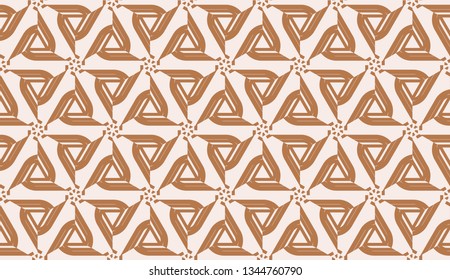 Design pattern with abstract modern ornament. Triangles style. Vector Seamless illustration