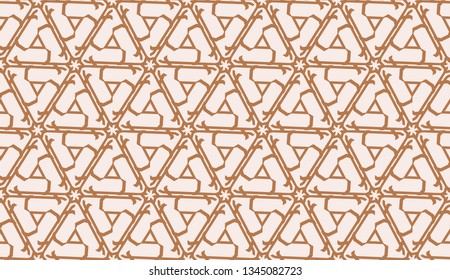 Design pattern with abstract modern ornament. Triangles style. Vector Seamless illustration