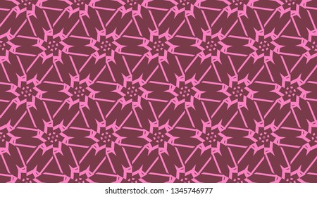 Design pattern with abstract modern ornament. Triangles style. Vector Seamless illustration