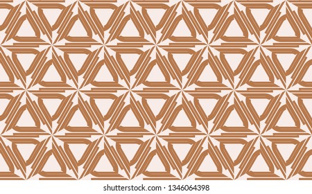 Design pattern with abstract modern ornament. Triangles style. Vector Seamless illustration