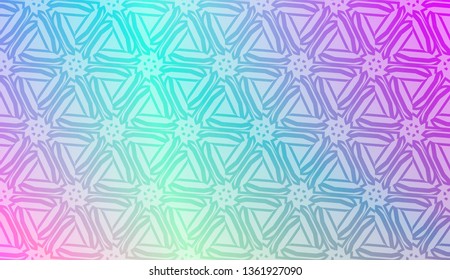 Design pattern with abstract modern ornament. Triangles style. Vector illustration. Gradient color.