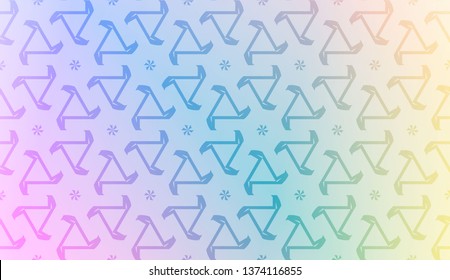 Design pattern with abstract modern ornament. Triangles style. Vector illustration. Gradient color.