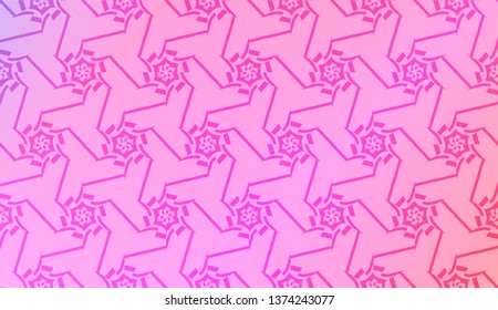 Design pattern with abstract modern ornament. Triangles style. Vector illustration. Gradient color.