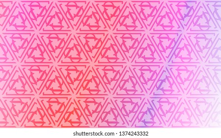 Design pattern with abstract modern ornament. Triangles style. Vector illustration. Gradient color.