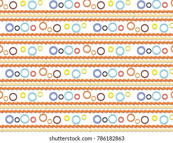 design pattern abstract waves and circles