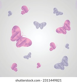 design pattern butterfly of glass