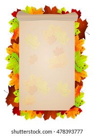 Design pattern on autumn themes. So it's time to start leaf fall