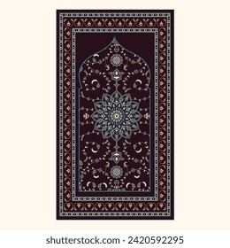 Design pattern prayer mat untuk textile