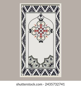 Design pattern prayer mat untuk textile