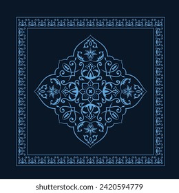 Design pattern scarf untuk textile
