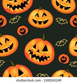 Design Pattern Seamless Halloween Cute