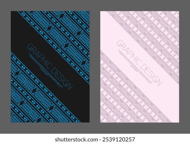 O design é padronizado em um estilo étnico. Um modelo para capa, banner, cartaz, cartão postal e design corporativo. É ideal para criatividade decorativa e interior