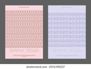 The design is patterned in an ethnic style. A template for a cover, banner, poster, postcard and corporate design. It is ideal for interior and decorative creativity