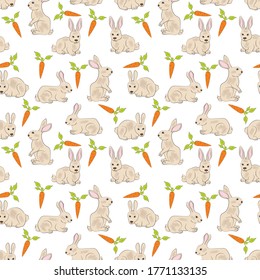 patrones de diseño con adornos de conejo bonitos