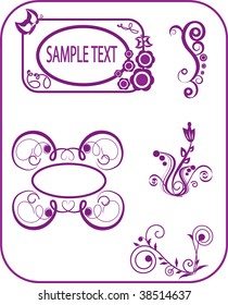 Design patterns for illustrations (vector)