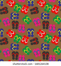 motivos de diseño con adornos de varias formas de sandalias