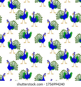 design patterns with peacock ornaments