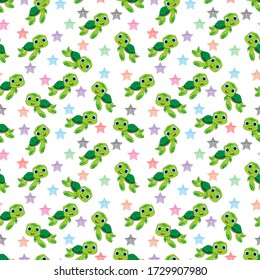 design patterns with turtle and star  ornaments
