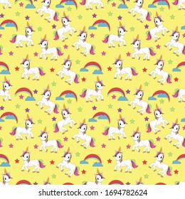 design patterns with unicorn animal ornaments