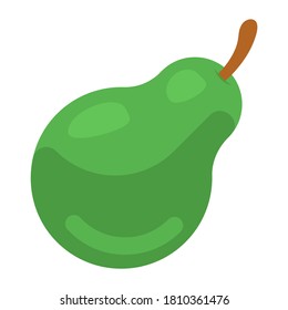 Design of pear icon, organic fruit