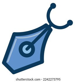 design pen tool icon isolated