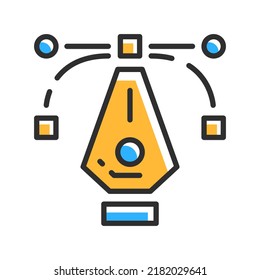 Design pencil line icon. Vector illustration