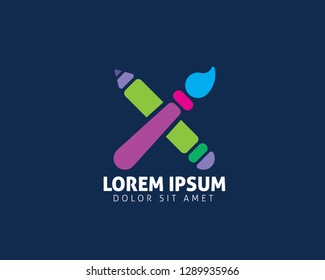 Design Pencil Vector Logo