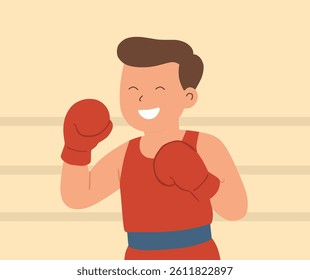 design of people boxing in the ring