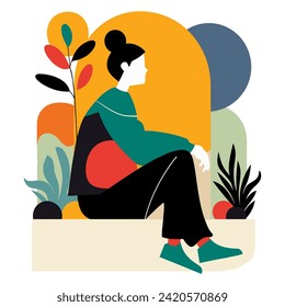 Design of People - Celebrating Inclusivity, Unity, and Human Connections in Creative Art. Flat Vector Illustration 