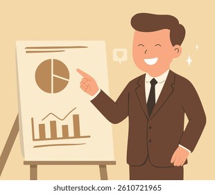 design of people doing business presentation