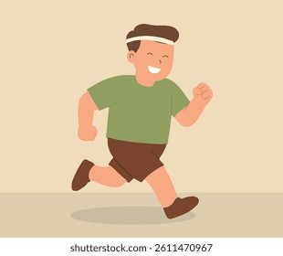 design of people jogging on the road