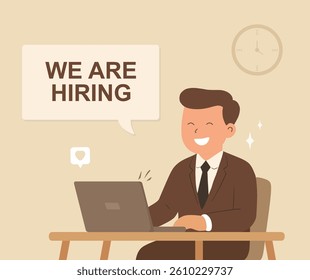 design of people with the words we are hiring