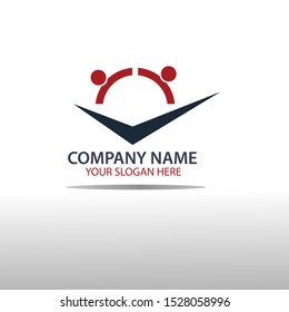 design people's logos with checklist marks