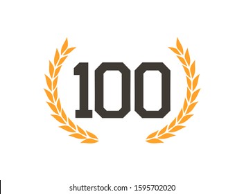 Design of perfect 100 rank points symbol