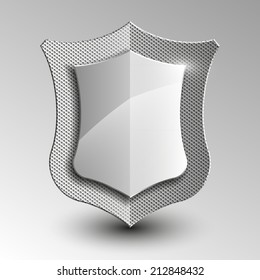 Design perforation shield Origami banner