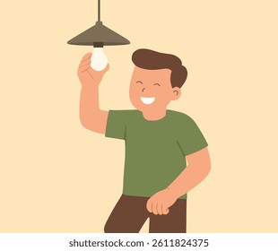 design of the person installing the light