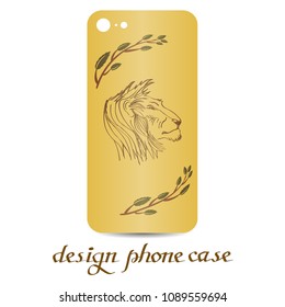 Design phone case. Phone cases are floral decorated. Vintage decorative elements. Ornamental background.