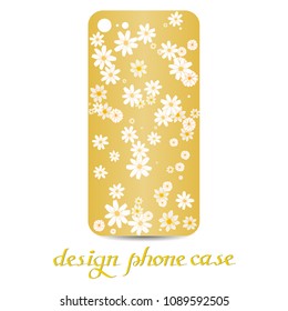 Design phone case. Phone cases are floral decorated. Vintage decorative elements. Ornamental background.