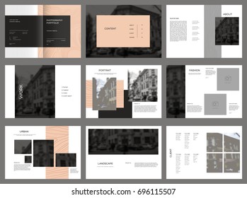 Design Photography Portfolio Vector Template Brochures Stock Vector Royalty Free Shutterstock