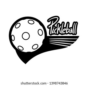 Design of pickelball sport symbol