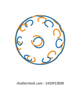 design of pickleball sport symbol