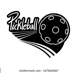 design of pickleball sport symbol