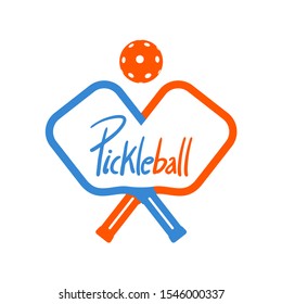 design of pickleball sport symbol