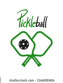 design of pickleball sport symbol