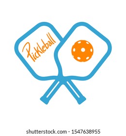 design of pickleball sport symbol