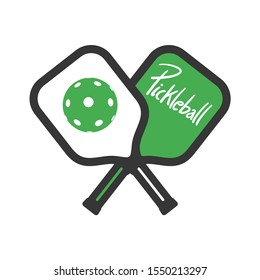 design of pickleball sport symbol